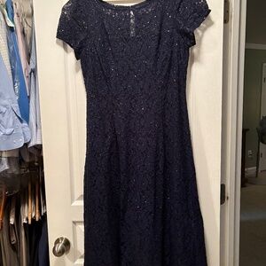 Navy Mother of the Bride Dress